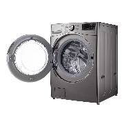 Lavadora LG WD22VV2S6BR vista frontal baja.